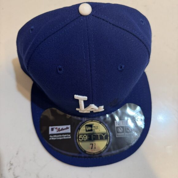 New Era SIGNED Los Angeles Dodgers AC Performance Game 5950 Fitted Hat - Picture 3 of 7